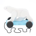 Pompon Pull-along polar bear