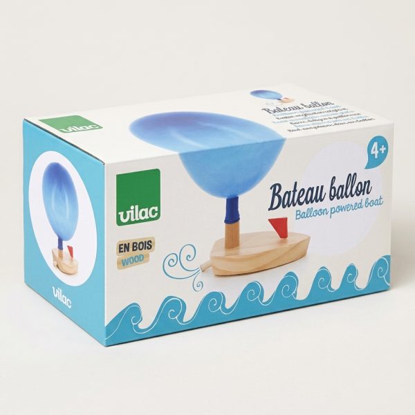 Набор игрушки "Лодка-воздушный шар" (Balloon powered boat) торг. марки "Vilac", арт. № 2906