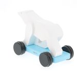 Pompon Pull-along polar bear
